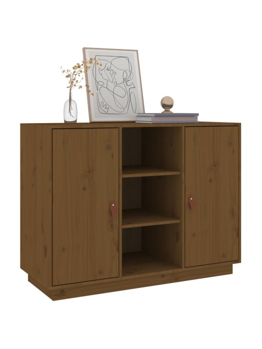 Šoninė spintelė, medaus ruda, 100x40x75cm, pušies masyvas