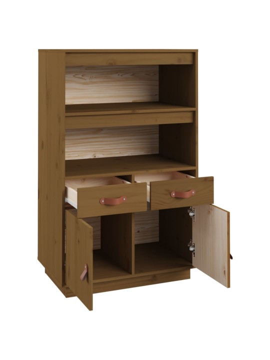 Komoda, medaus ruda, 67x40x108,5cm, pušies medienos masyvas