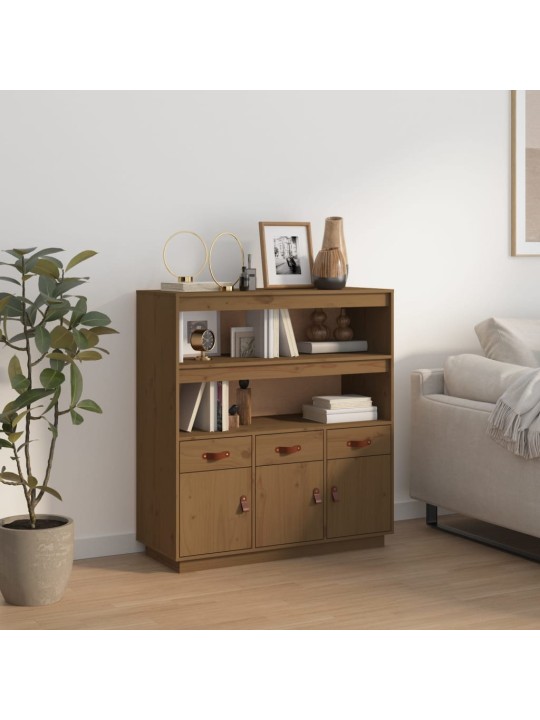 Komoda, medaus ruda, 100x40x108,5cm, pušies medienos masyvas