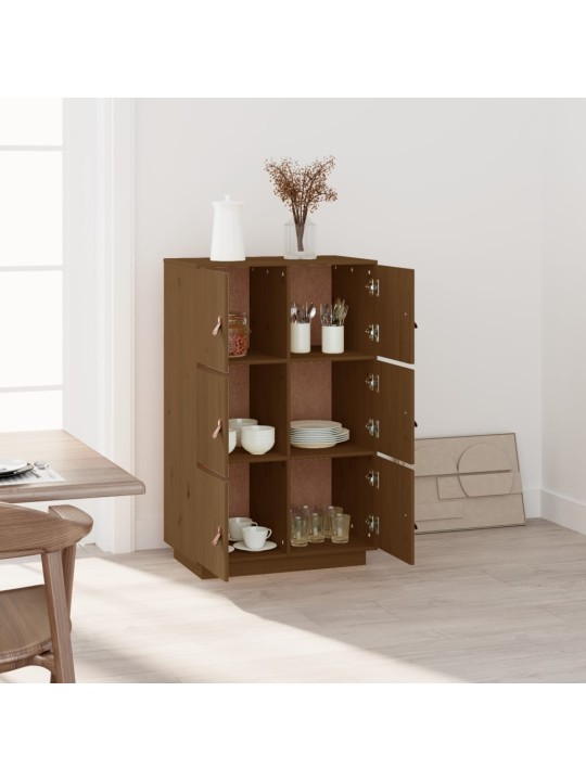Komoda, medaus ruda, 67x40x108,5cm, pušies medienos masyvas