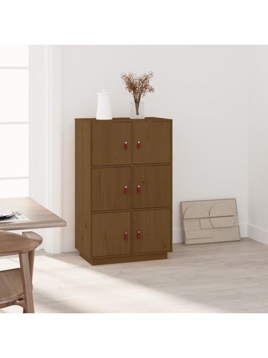 Komoda, medaus ruda, 67x40x108,5cm, pušies medienos masyvas