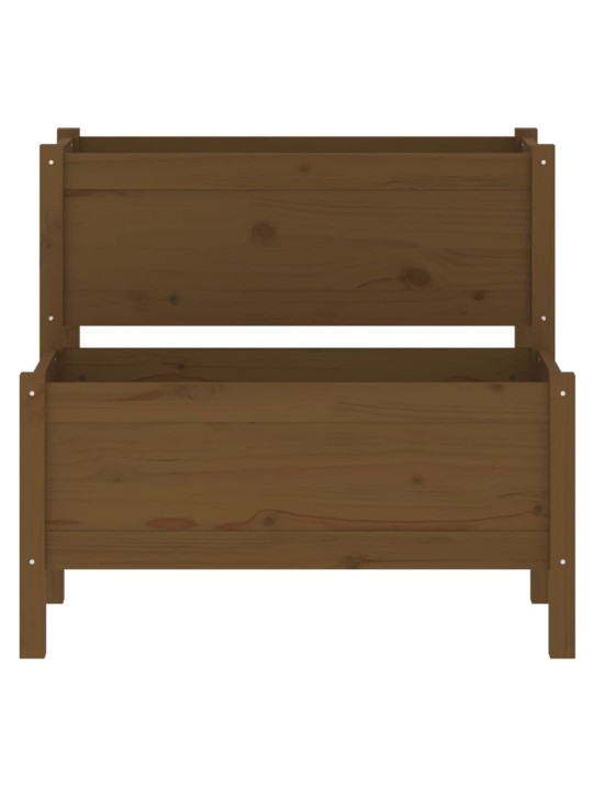 Lovelis, medaus rudas, 84,5x84x75cm, pušies medienos masyvas