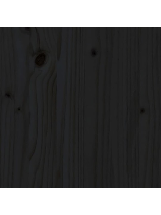 Konsolinis staliukas, juodas, 110x40x80cm, pušies masyvas