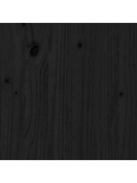 Stovas malkoms, juodas, 108x64,5x77cm, pušies medienos masyvas