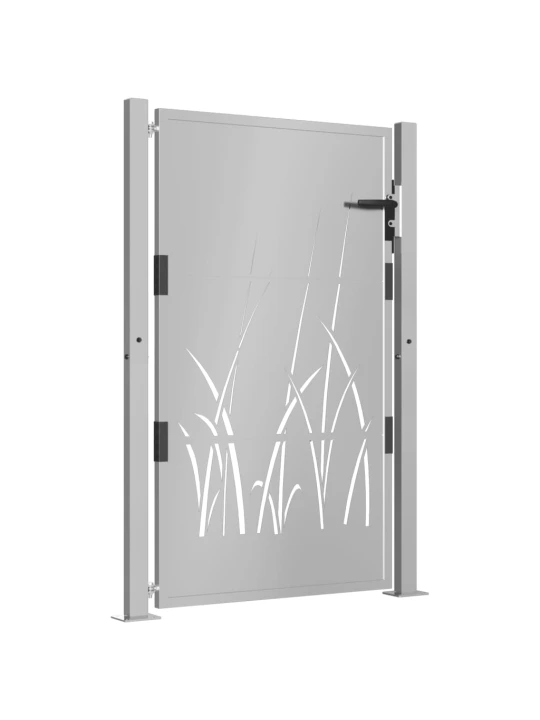 Sodo vartai, 105x155cm, corten plienas, žolės dizaino