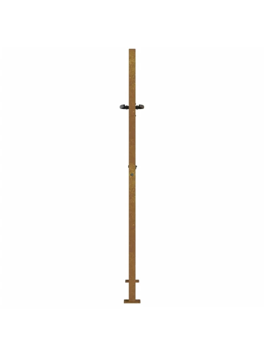 Sodo vartai, 105x155cm, corten plienas, kvadratų dizaino
