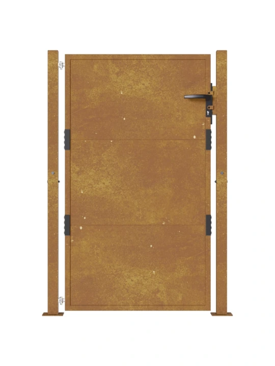 Sodo vartai, 105x130cm, corten plienas