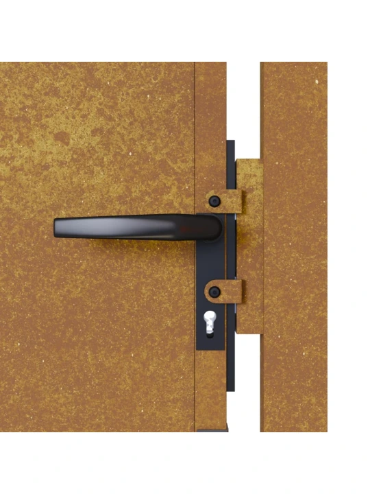 Sodo vartai, 105x130cm, corten plienas