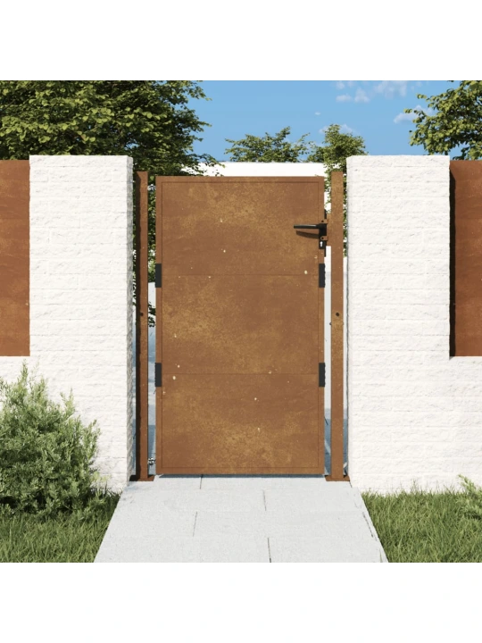 Sodo vartai, 105x130cm, corten plienas