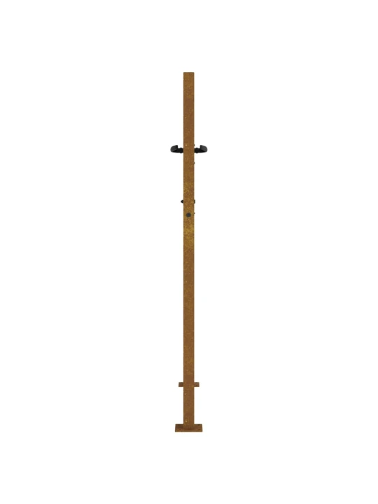 Sodo vartai, 105x155cm, corten plienas, bambuko dizaino