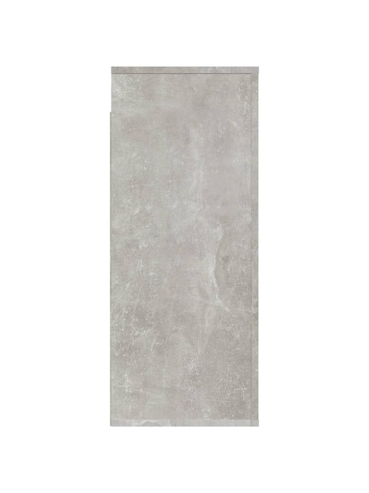 Sieninė spintelė, betono pilka, 80x33x80cm, apdirbta mediena