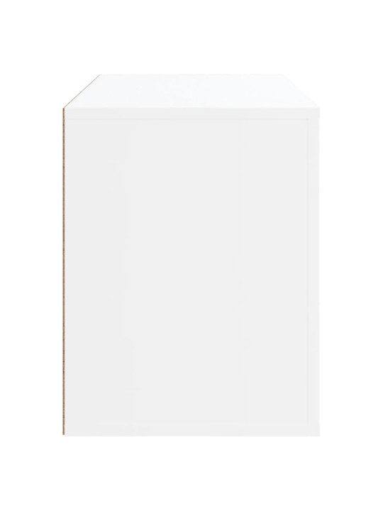 Spintelė batams, baltos spalvos, 80x35x45cm, apdirbta mediena
