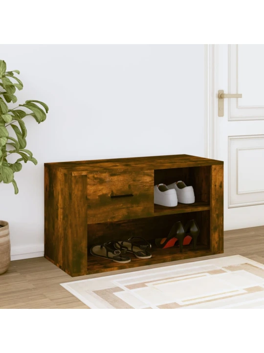 Spintelė batams, dūminio ąžuolo, 80x35x45cm, apdirbta mediena