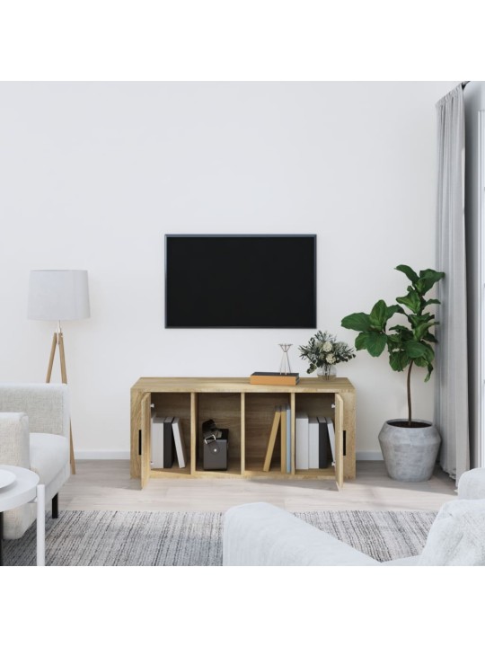 Televizoriaus spintelė, ąžuolo, 100x35x40cm, apdirbta mediena
