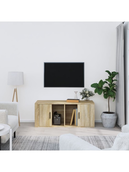 Televizoriaus spintelė, ąžuolo, 100x35x40cm, apdirbta mediena