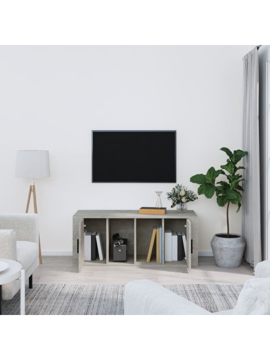 Televizoriaus spintelė, betono pilka, 100x35x40cm, mediena