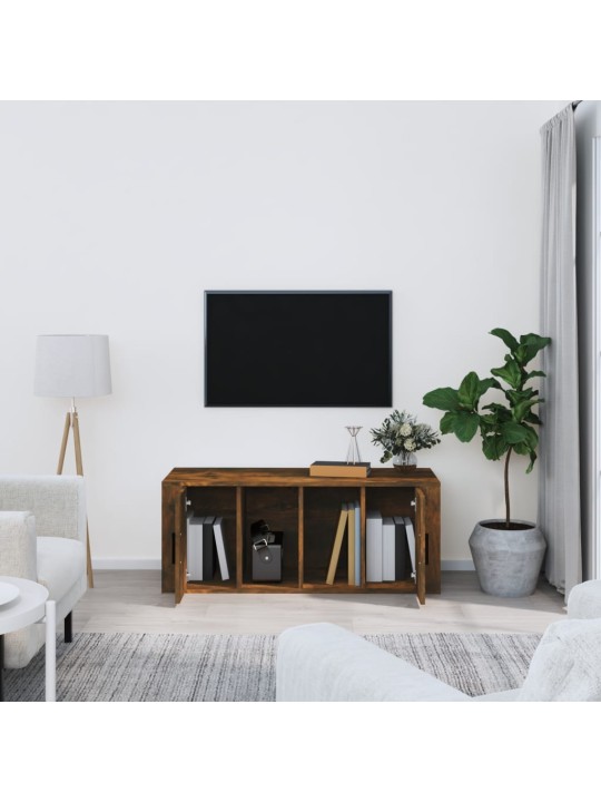 Televizoriaus spintelė, dūminio ąžuolo, 100x35x40cm, mediena