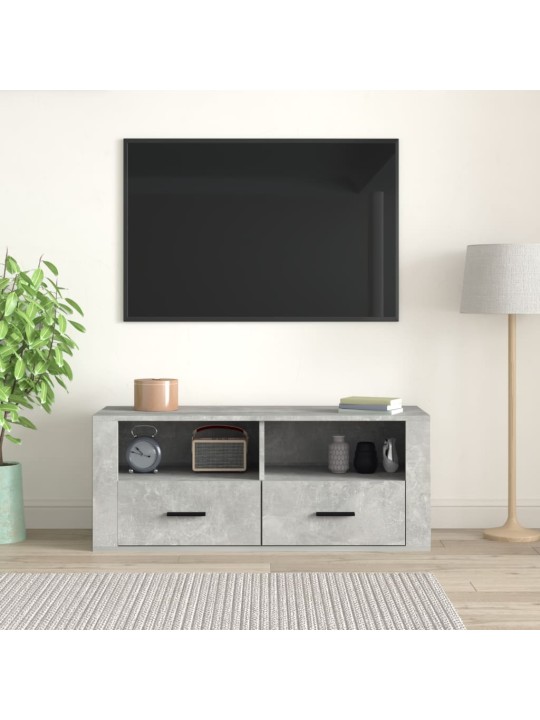 Televizoriaus spintelė, betono pilka, 100x35x40cm, mediena