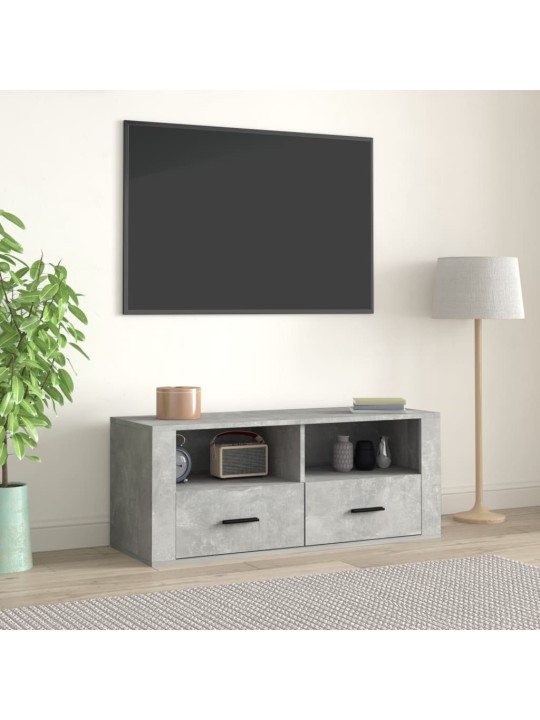 Televizoriaus spintelė, betono pilka, 100x35x40cm, mediena