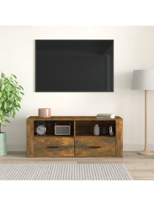 Televizoriaus spintelė, dūminio ąžuolo, 100x35x40cm, mediena
