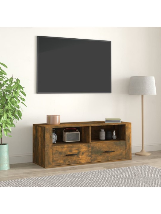 Televizoriaus spintelė, dūminio ąžuolo, 100x35x40cm, mediena