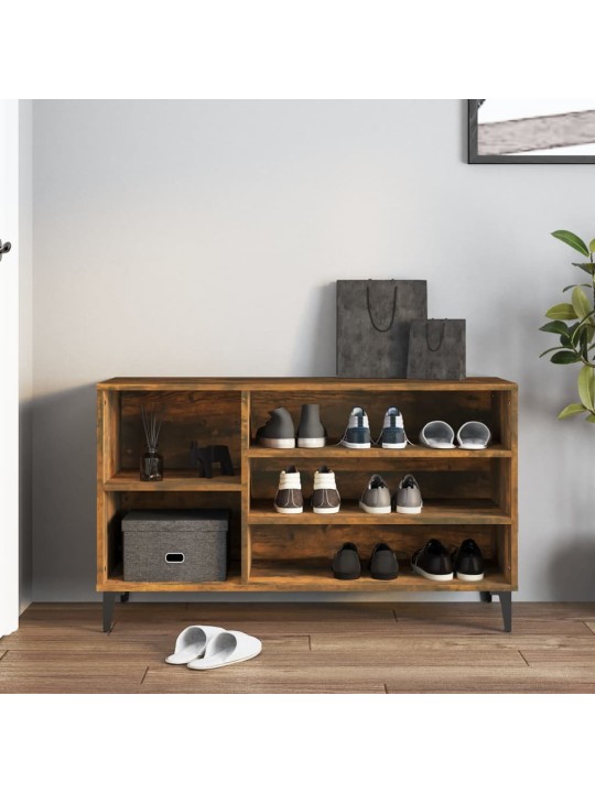 Spintelė batams, dūminio ąžuolo, 102x36x60cm, apdirbta mediena