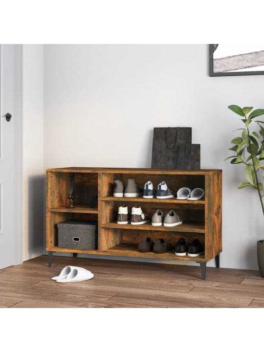 Spintelė batams, dūminio ąžuolo, 102x36x60cm, apdirbta mediena