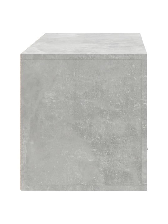 Sieninė spintelė batams, betono pilka, 70x35x38cm, mediena