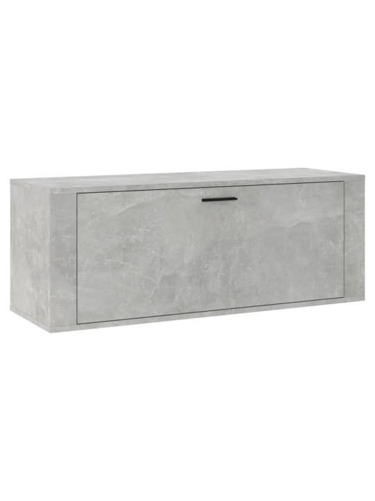 Spintelė batams, betono pilka, 100x35x38cm, apdirbta mediena