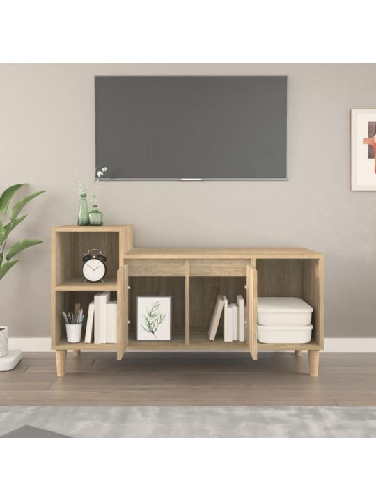 Televizoriaus spintelė, ąžuolo, 100x35x55cm, apdirbta mediena