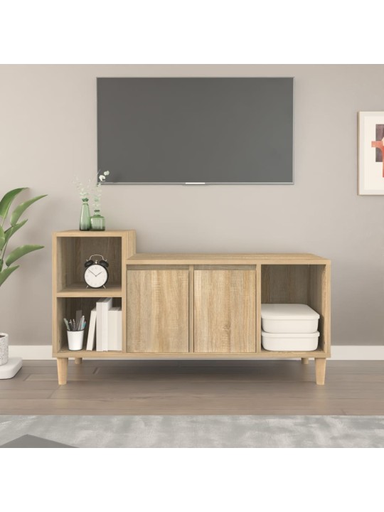 Televizoriaus spintelė, ąžuolo, 100x35x55cm, apdirbta mediena