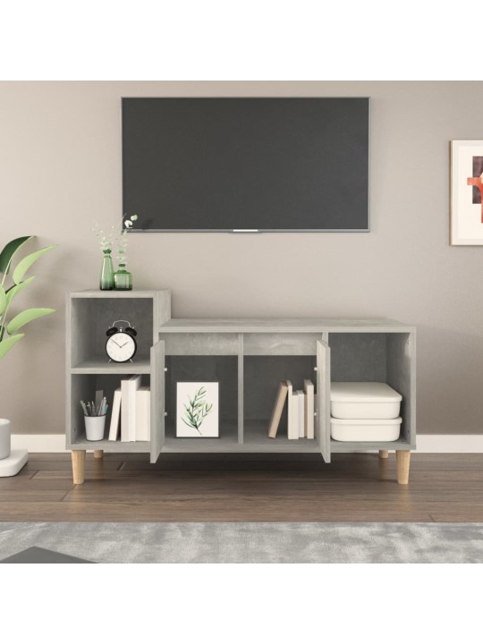 Televizoriaus spintelė, betono pilka, 100x35x55cm, mediena