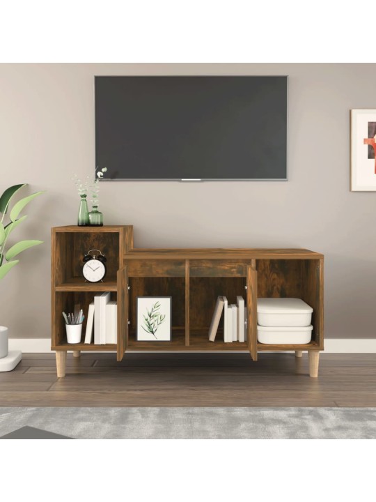 Televizoriaus spintelė, dūminio ąžuolo, 100x35x55cm, mediena