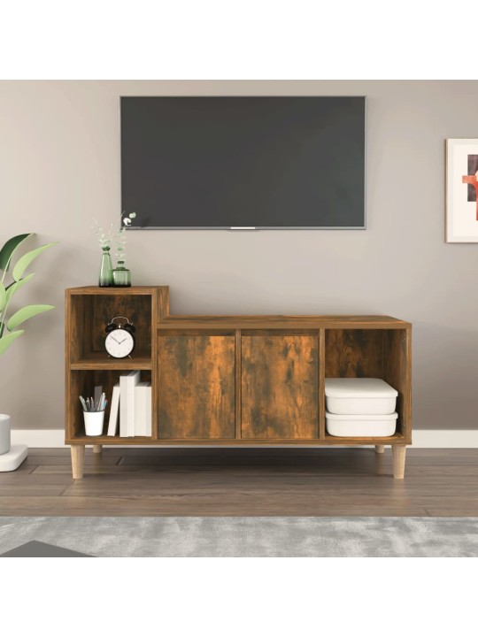 Televizoriaus spintelė, dūminio ąžuolo, 100x35x55cm, mediena