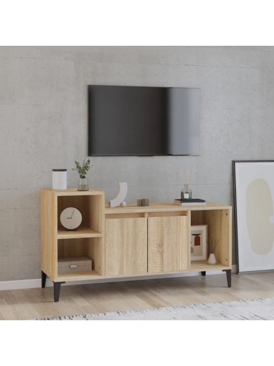 Televizoriaus spintelė, ąžuolo, 100x35x55cm, apdirbta mediena