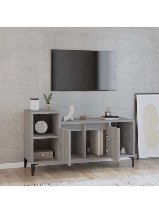 Televizoriaus spintelė, pilka ąžuolo, 100x35x55cm, mediena