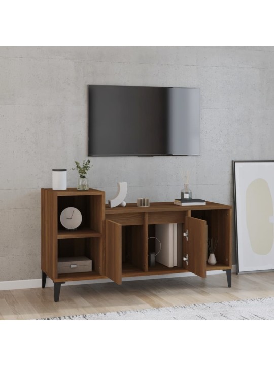 Televizoriaus spintelė, ruda ąžuolo, 100x35x55cm, mediena