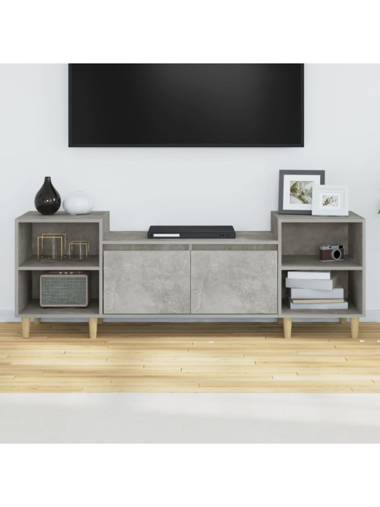 Televizoriaus spintelė, betono pilka, 160x35x55cm, mediena