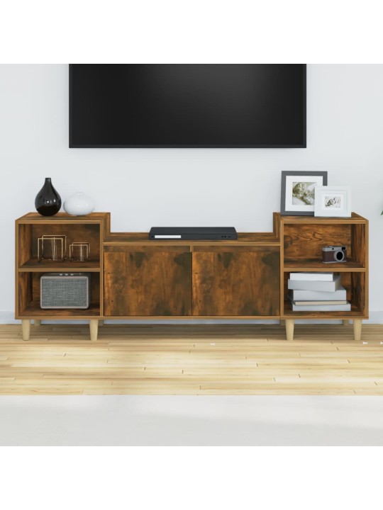 Televizoriaus spintelė, dūminio ąžuolo, 160x35x55cm, mediena