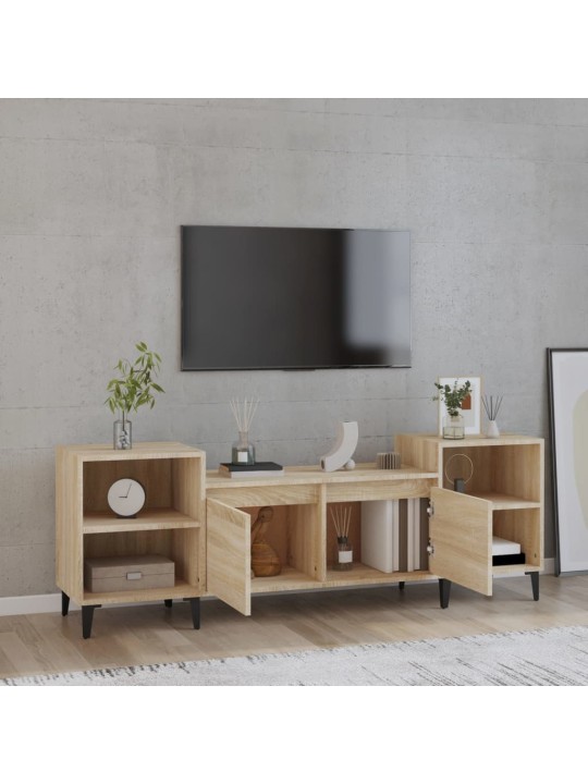 Televizoriaus spintelė, ąžuolo, 160x35x55cm, apdirbta mediena