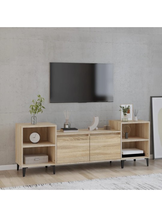Televizoriaus spintelė, ąžuolo, 160x35x55cm, apdirbta mediena