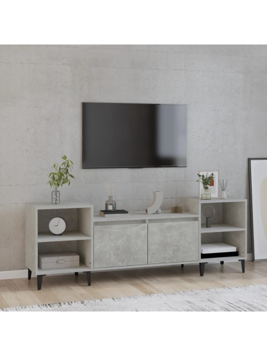 Televizoriaus spintelė, betono pilka, 160x35x55cm, mediena