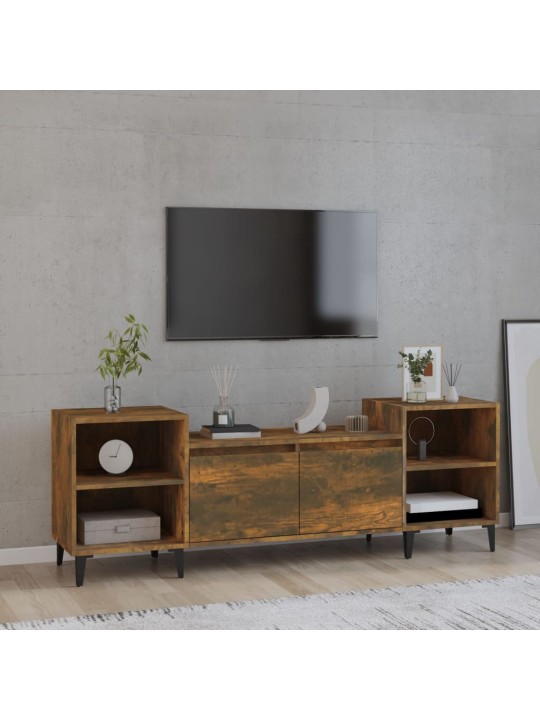Televizoriaus spintelė, dūminio ąžuolo, 160x35x55cm, mediena