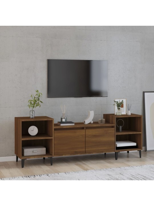 Televizoriaus spintelė, ruda ąžuolo, 160x35x55cm, mediena