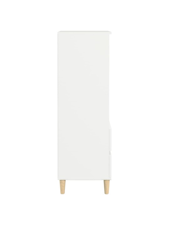 Komoda, baltos spalvos, 40x36x110cm, apdirbta mediena
