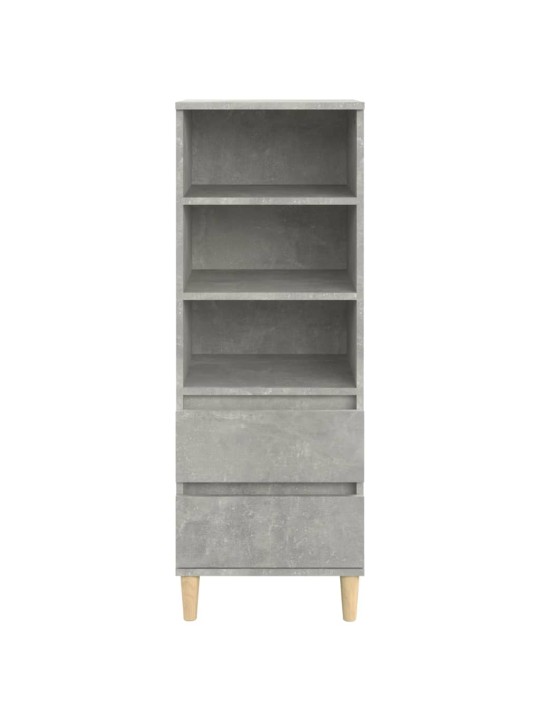 Komoda, betono pilkos spalvos, 40x36x110cm, apdirbta mediena