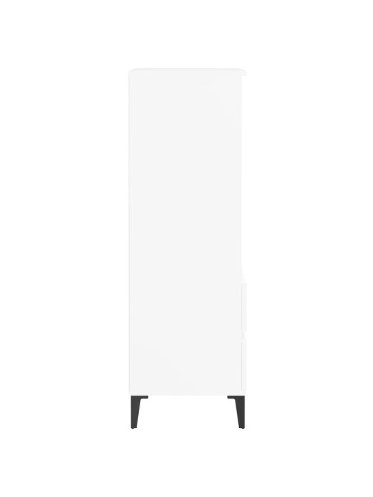 Komoda, baltos spalvos, 40x36x110cm, apdirbta mediena