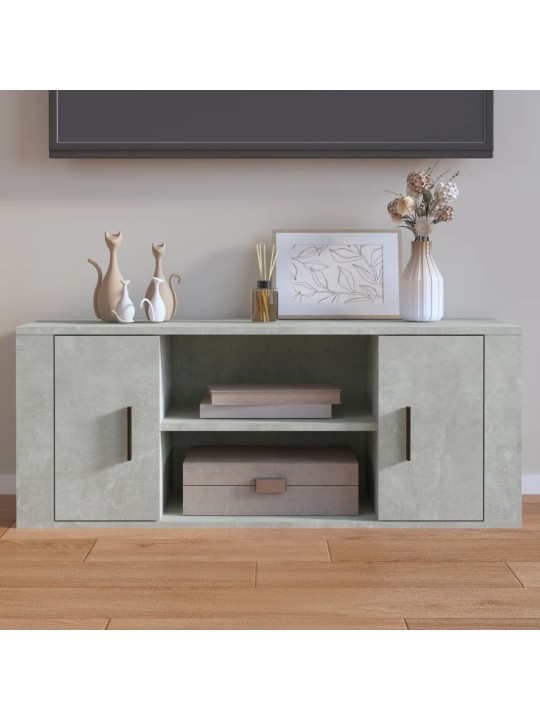 Televizoriaus spintelė, betono pilka, 100x35x40cm, mediena