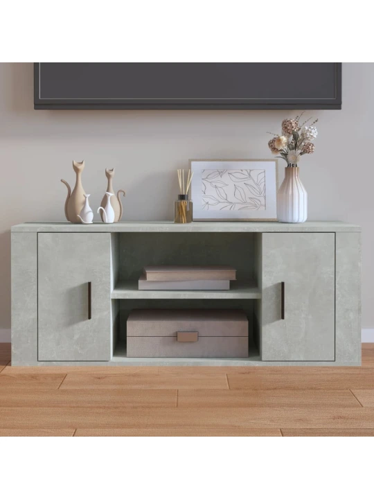 Televizoriaus spintelė, betono pilka, 100x35x40cm, mediena