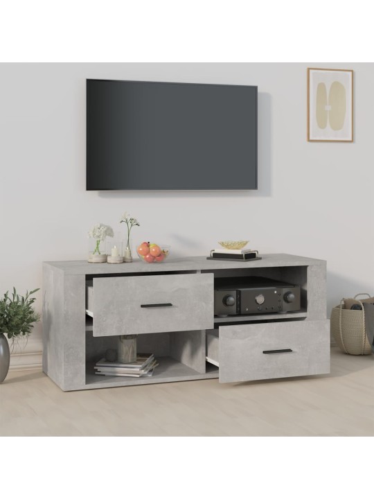 Televizoriaus spintelė, betono pilka, 100x35x40cm, mediena